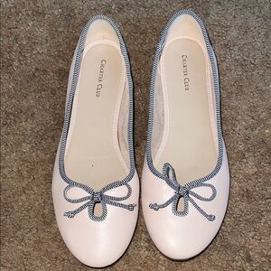 Charter Club Bailynn3 Blush Pink Ballet Flats Slip On Shoes Size 10m
